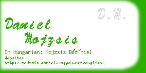 daniel mojzsis business card